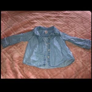 Baby B’gosh blue button up shirt